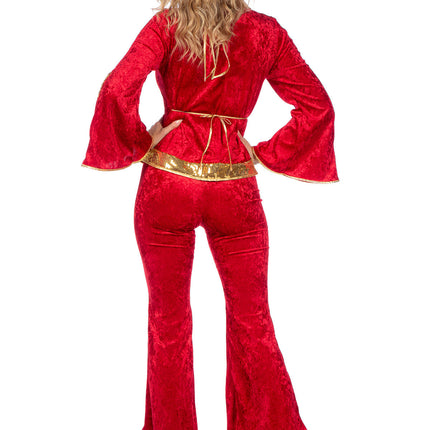 Glitter Disco Set rot/gold