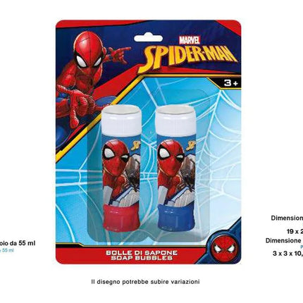 Seifenblasenaufblasgerät Spiderman 2pcs