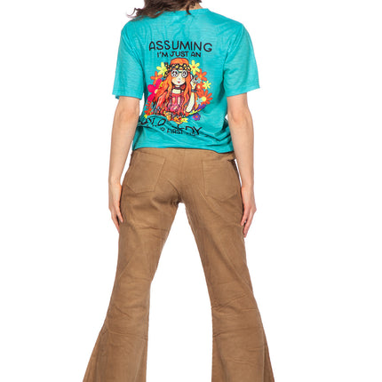 T-shirt hippie blau (V)