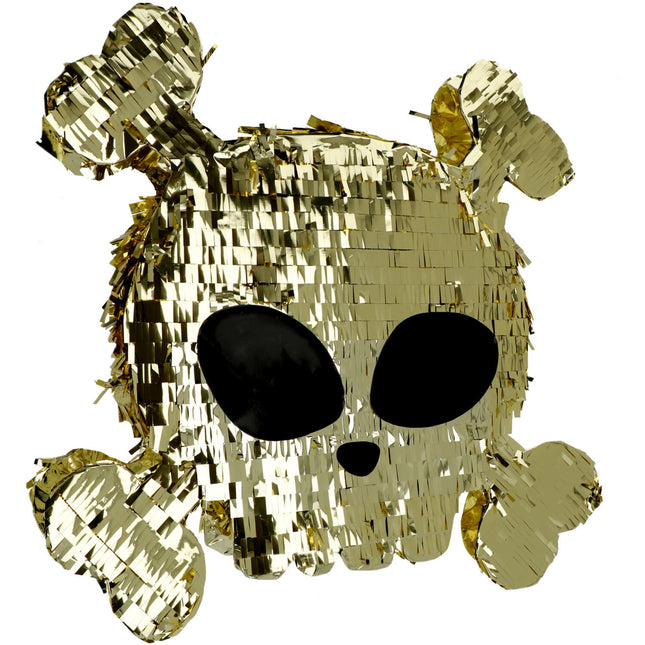 Piraten Pinata Gold Totenkopf 50cm