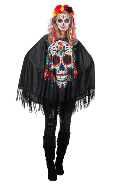 Dia De Los Muertos Poncho Damen