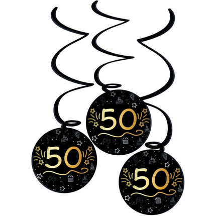 50 Jaar Hangdecoratie 3st van Folat koop je bij Partywinkel