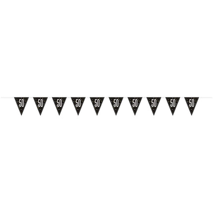 50 Jaar Vlag 2,74m van Unique koop je bij Partywinkel