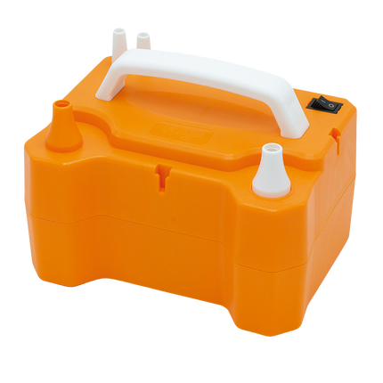 Orangefarbene elektrische Ballonpumpe, 600 Watt