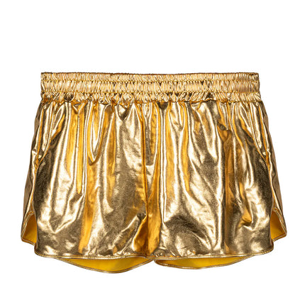 Hotpants, glänzend, goldfarben