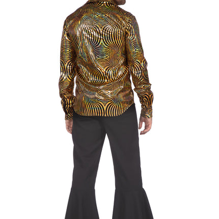 Party Bluse Disco Gold