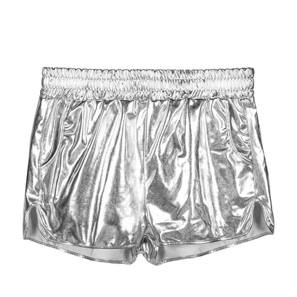 Hotpants, glänzendes Silber