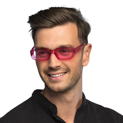 Partybrille Techno rosa