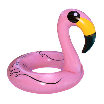 Aufblasbarer Schwimmkorb Flamingo