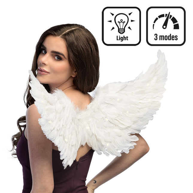 LED Engelsflügel weiß