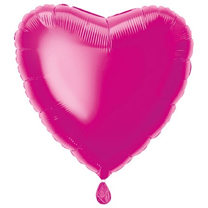 Herz Helium Ballon Rosa Leer 45cm