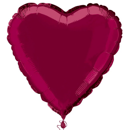 Herz Helium Ballon Rot Leer 45cm