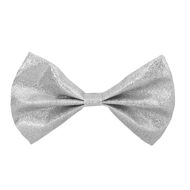 Silberne Schleife Glitzer
