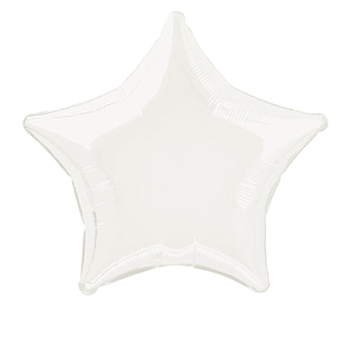 Stern Helium Ballon Weiß Leer 50cm