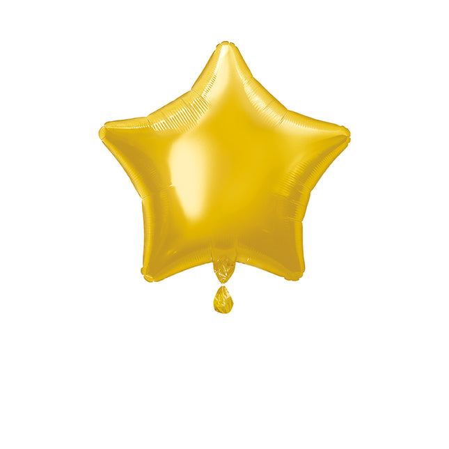 Stern Helium Ballon Gold Leer 50cm
