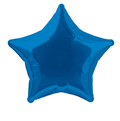 Star Helium Ballon Blau Leer 50cm