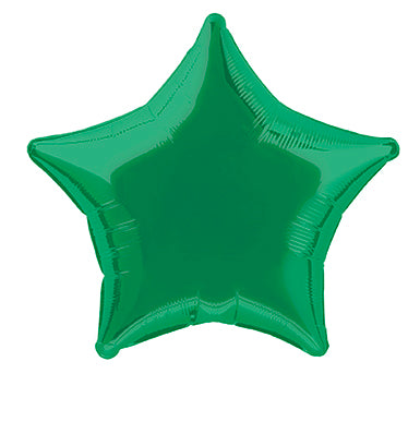 Star Helium Ballon Grün Leer 50cm