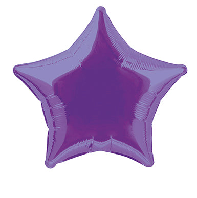 Stern Helium Ballon Lila Leer 50cm