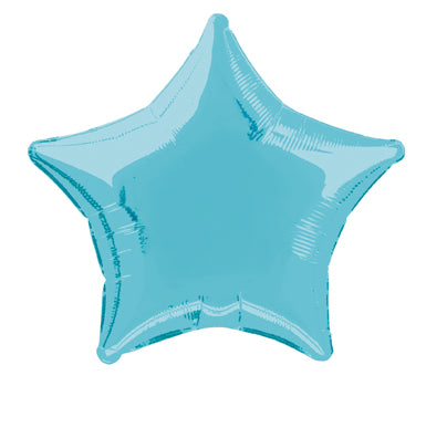 Star Helium Ballon Hellblau Leer 50cm