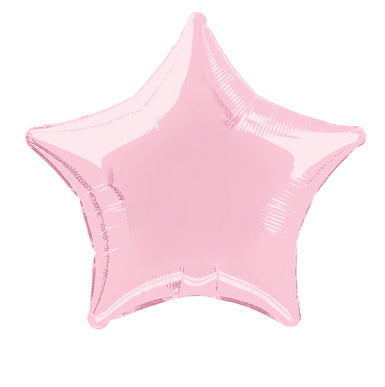 Star Helium Ballon Hellrosa Leer 50cm