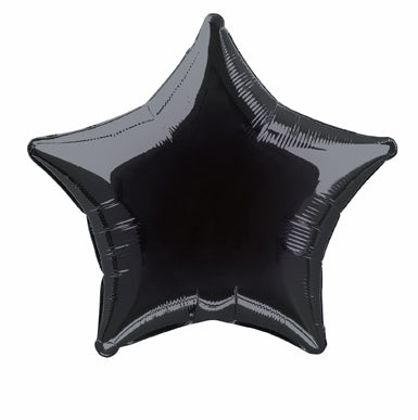 Star Helium Ballon Schwarz Leer 50cm