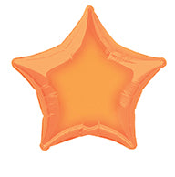 Stern Helium Ballon Orange Leer 50cm