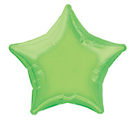 Star Helium Ballon Lime Green Leer 50cm