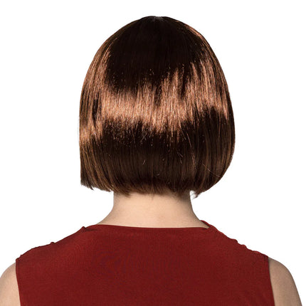 Bruin Pruik Met Haarband