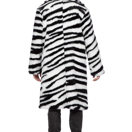 Pelzmantel Zebra lang