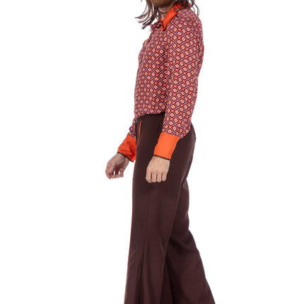 Siebziger Jahre Outfit orange Männer