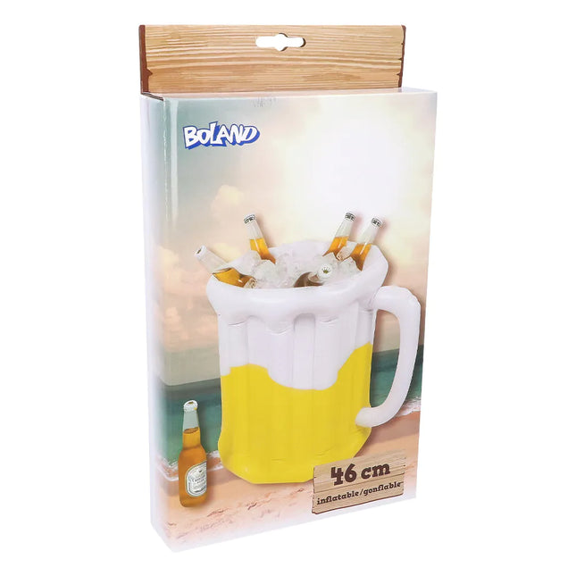 Aufblasbare Bierkrug-Kühlbox (46 x 42 cm)