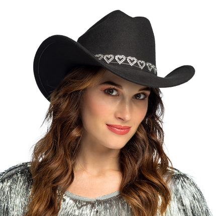 Hut Cowboy Jamie schwarz