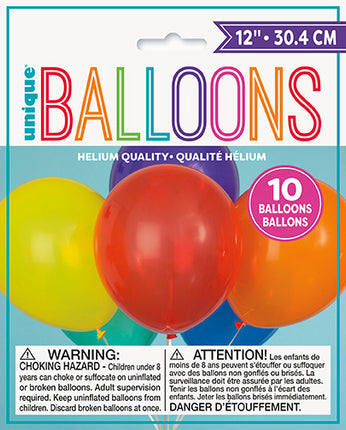 Bunte Luftballons Assorted 30cm 10pcs