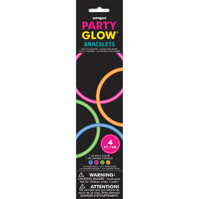 Armbänder Glow In The Dark 4pcs