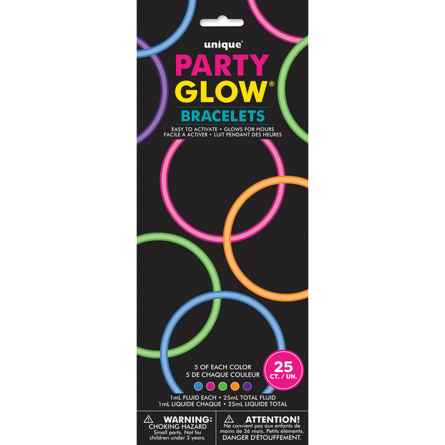 Armbänder Glow In The Dark 25pcs