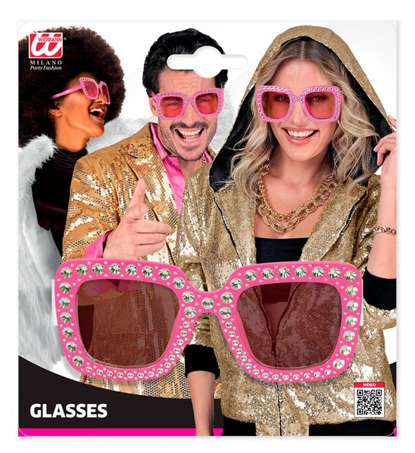 BRILLE ROSA MIT STRASSSTEINEN