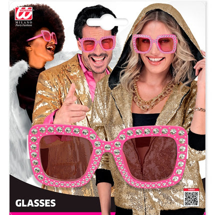 BRILLE ROSA MIT STRASSSTEINEN