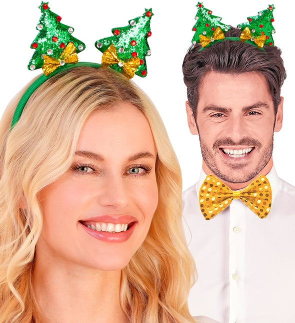 Haarband Weihnachtsbaum Glamour