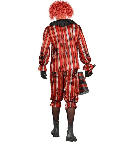 Rot-Schwarzes „Wicked Clown“-Kostüm für Herren