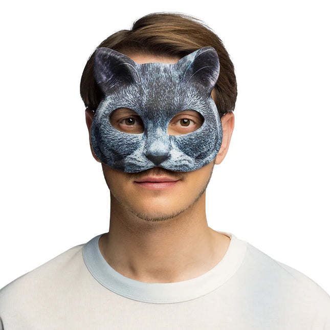 Katzenaugenmaske Grau