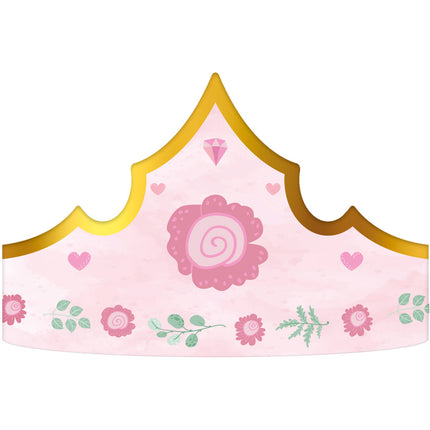 Prinzessinnenkrone Rosa 60cm 6 Stk.
