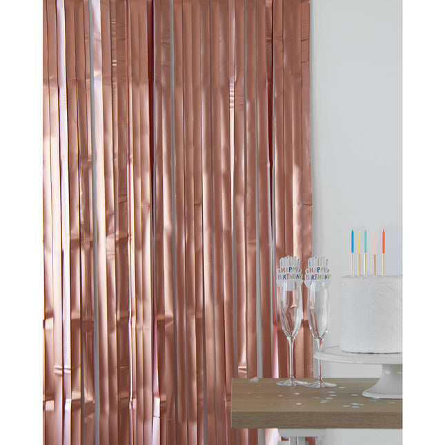 Rose Gold Türvorhang Matte 2m