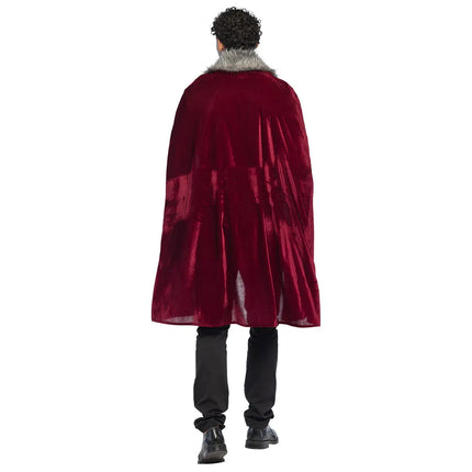 Bordeaux Rode Cape Met Bondkraag