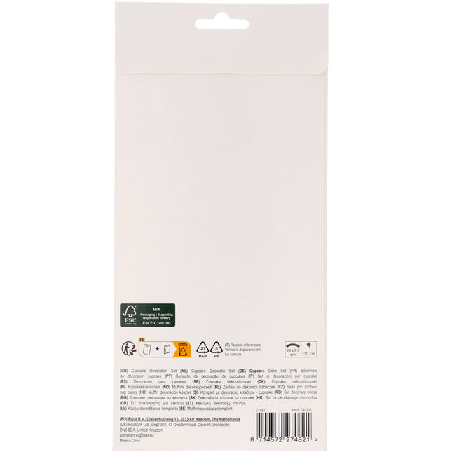 Piraten Cupcake Toppers mit Cupcake Wrappern 6 Stk.