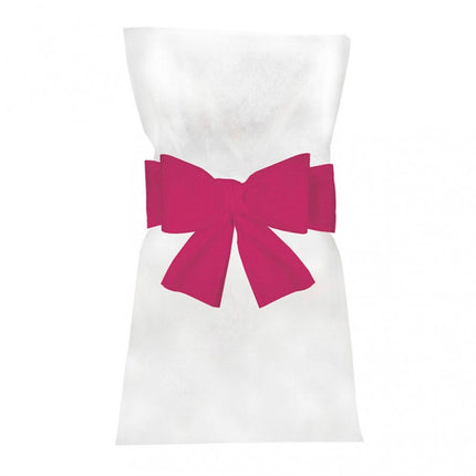 Fuchsia Stuhl Schleife 19cm 6Stk