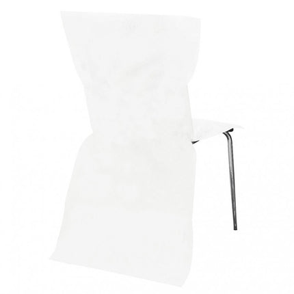 Weiße Stuhlhusse Deluxe 6tlg