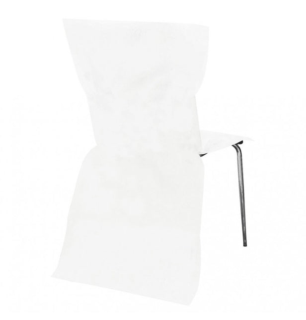 Weiße Stuhlhusse Deluxe 6tlg
