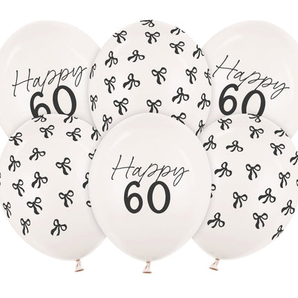 60 Jaar Ballonnen 30cm 50st van Partydeco koop je bij Partywinkel