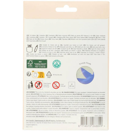 60 Jaar Helium Ballon Leeg 45cm van Folat koop je bij Partywinkel