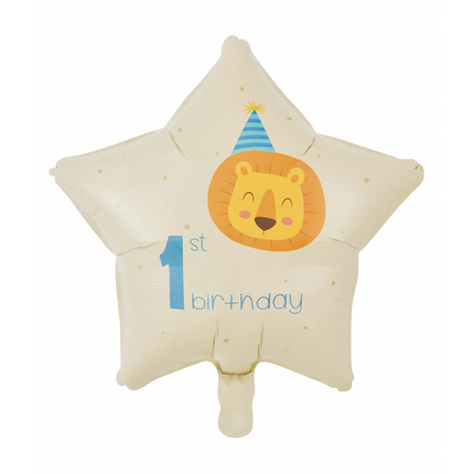 Happy 1St Birthday Helium Ballon Jongen Leeg 45cm